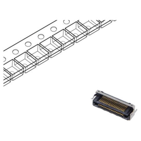 Conector: PCB-PCB; hermafrodit; PIN: 40; 0,5mm; LSHM; aurit; SMT