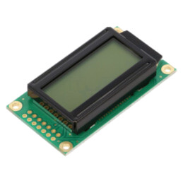 Afişaj: LCD; alfanumerice; FSTN Positive; 8x2; gri; 58x32x13,2mm