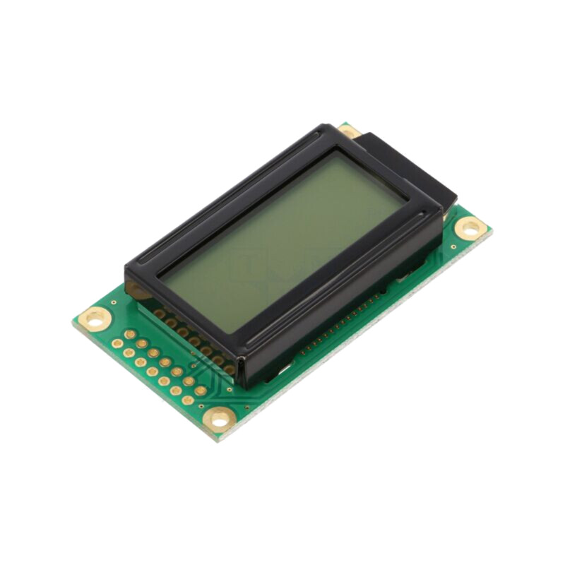 Afişaj: LCD; alfanumerice; FSTN Positive; 8x2; gri; 58x32x13,2mm