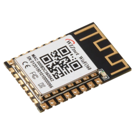 Modul: WiFi; UART; SMD,THT; 24x16x3mm; 2Mbps