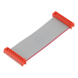 Cablu panglică cu conectori; P.cablu-bandă: 1,27mm; Lung: 0,075m