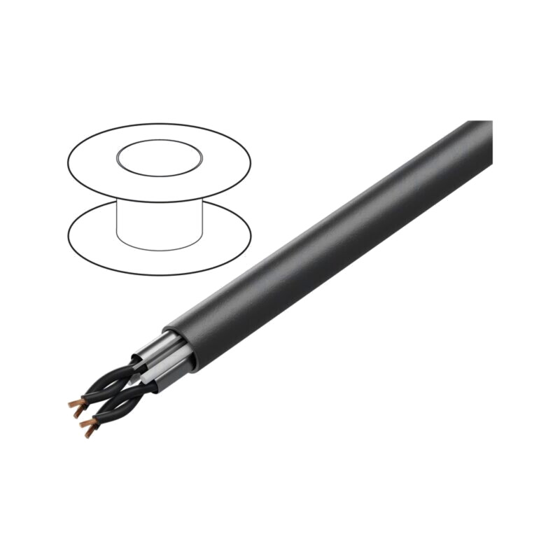 Cablu; POWER 1000-YFR-TP-OS; 4x2x1,5mm2; litat; Cu; PVC; negru Cablu; POWER 1000-YFR-TP-OS; 4x2x1,5mm2; litat; Cu; PVC; negru
