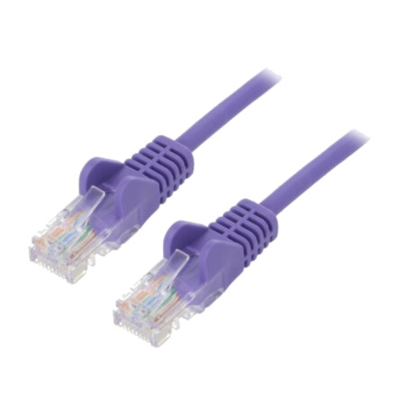 Patch cord; U/UTP; 6; litat; CCA; PVC; violet; 10m; 24AWG
