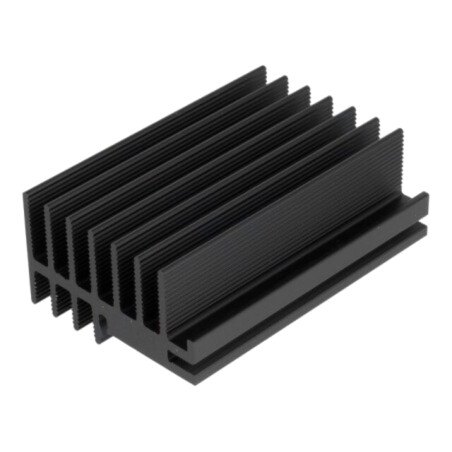 Radiator: extrudat; neagră; L: 75mm; W: 30mm; H: 52mm; 3,5K/W