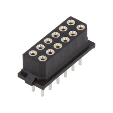 Conector: PCB-cablu/PCB; soclu; mamă; PIN: 12; Datamate L-Tek; THT