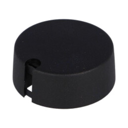Buton rotativ; cu indicator; plastic; Øax: 6,35mm; Ø40x16mm; A10