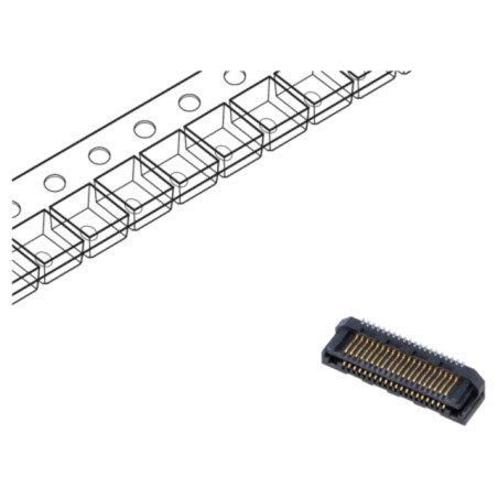 Conector: PCB-PCB; hermafrodit; PIN: 40; 0,5mm; LSS; aurit; SMT; 1,7A