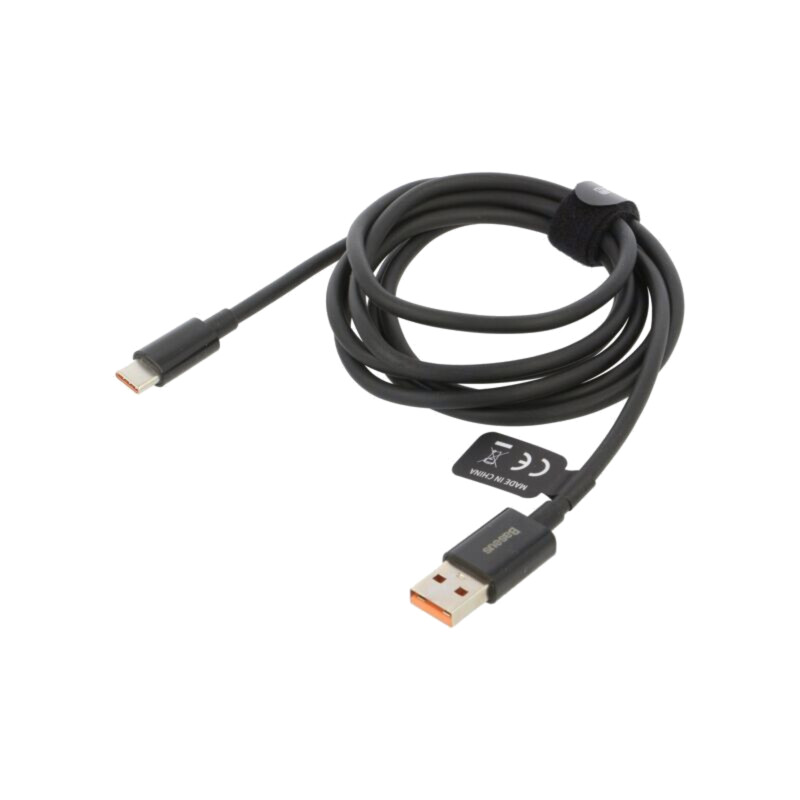 Cablu; High Speed,USB 2.0; USB A mufă,USB C mufă; 1,5m; negru