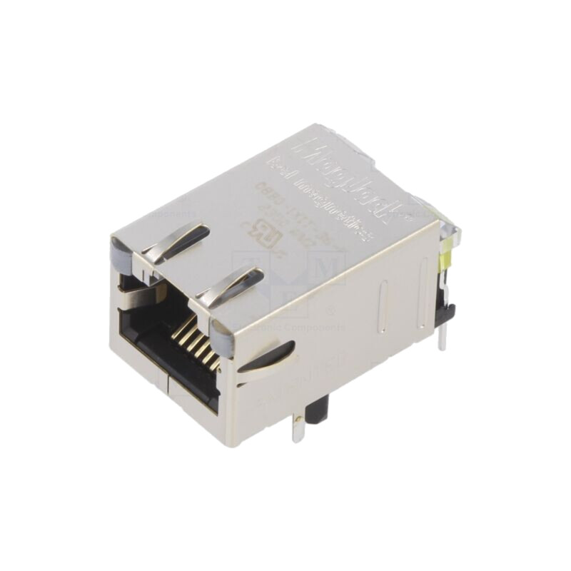 Conector: RJ45; soclu; PIN: 8; ecranat,cu diodă LED; THT; în unghi
