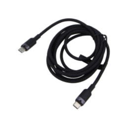Cablu; USB 2.0; USB C mufă,din ambele părţi; nichelat; 2m; negru