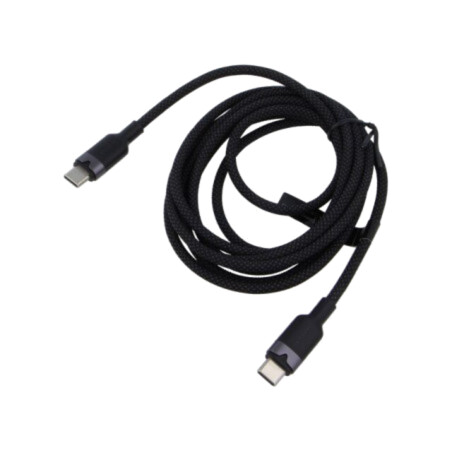 Cablu; USB 2.0; USB C mufă,din ambele părţi; nichelat; 2m; negru
