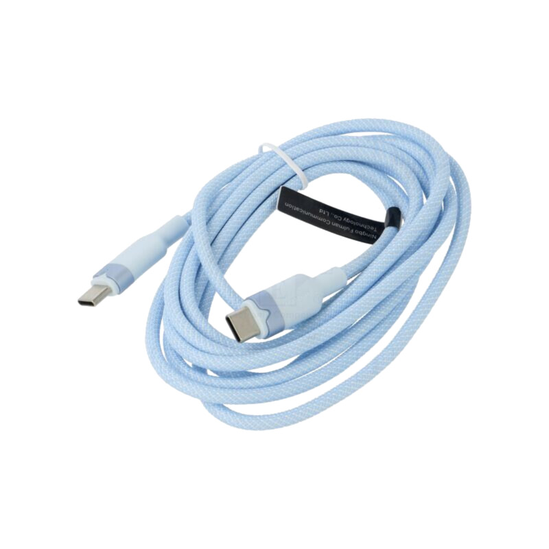 Cablu; USB 2.0; USB C mufă,din ambele părţi; nichelat; 2m; PVC
