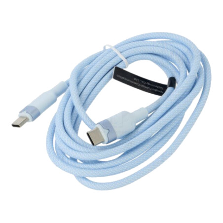 Cablu; USB 2.0; USB C mufă,din ambele părţi; nichelat; 2m; PVC