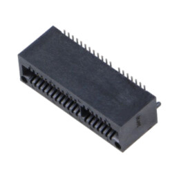 Conector: de margine; PIN: 40; 1mm; gold flash; SMT; pentru PCB
