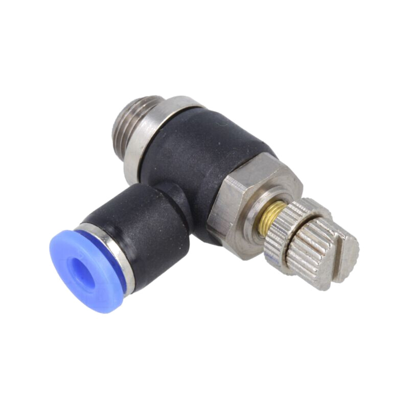 Supapă anti-retur; -0,95÷15bar; alamă nichelată,PBT; 4mm; 0÷60°C
