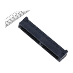 Conector: PCB-PCB; mamă; PIN: 80; 0,8mm; HSEC8; aurit; SMT; soclu