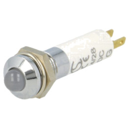 Lampă de control: LED; convex; roşie/verde; 24÷28VDC; Ø8,2mm; IP40