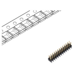 Conector: şiruri pini; tată; PIN: 26; 2,54mm; aurit; SMT; şir pini