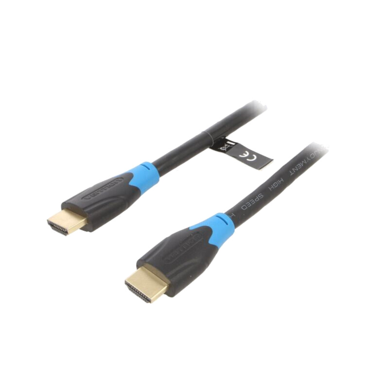 Cablu; HDMI 1.4; HDMI mufă,din ambele părţi; PVC; 5m; negru; 30AWG