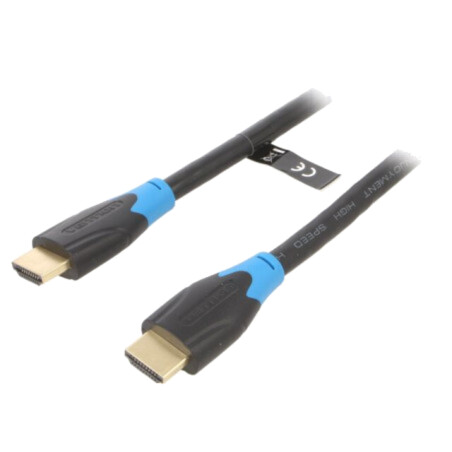 Cablu; HDMI 1.4; HDMI mufă,din ambele părţi; PVC; 5m; negru; 30AWG