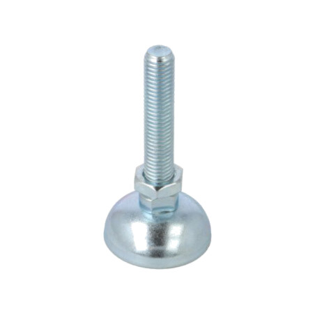 Picioruş; cu ax; M12; oţel; Acoperire: zinc; 85mm; Pivot Feet