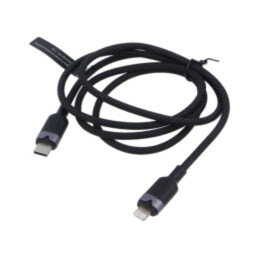 Cablu; USB 2.0; mufă Apple Lightning,USB C mufă; nichelat; 1m