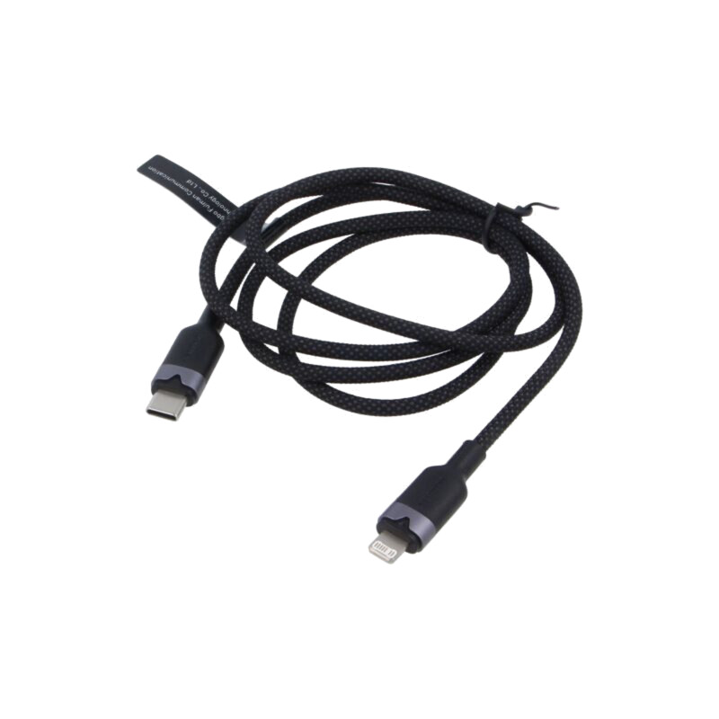 Cablu; USB 2.0; mufă Apple Lightning,USB C mufă; nichelat; 1m