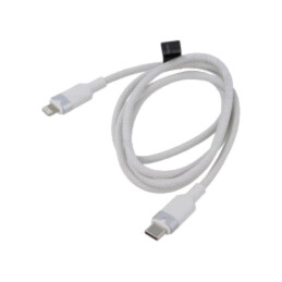 Cablu; USB 2.0; mufă Apple Lightning,USB C mufă; nichelat; 1m