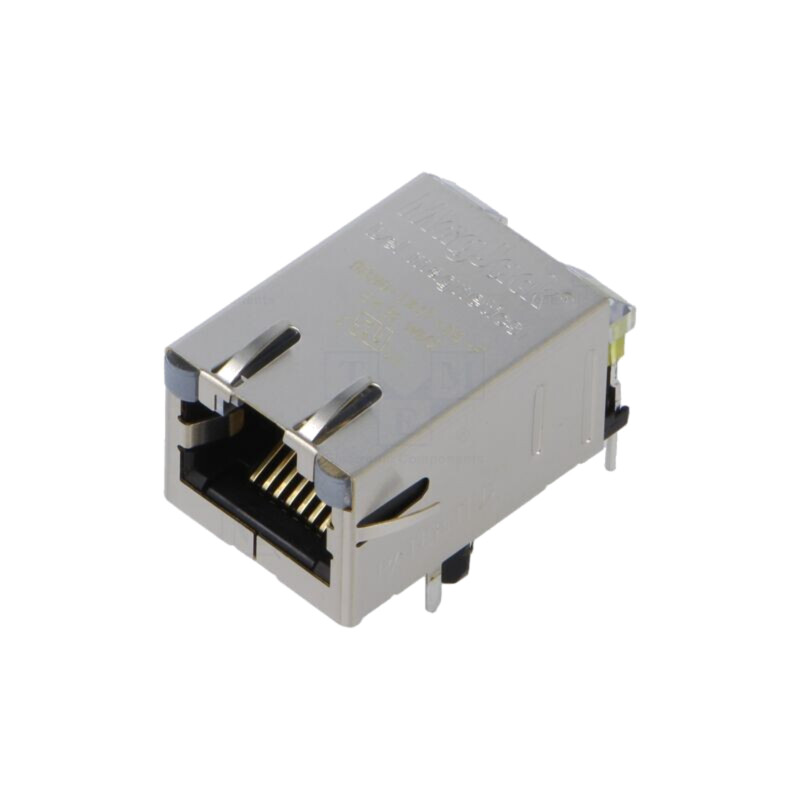 Conector: RJ45; soclu; PIN: 8; ecranat,cu diodă LED; THT; în unghi