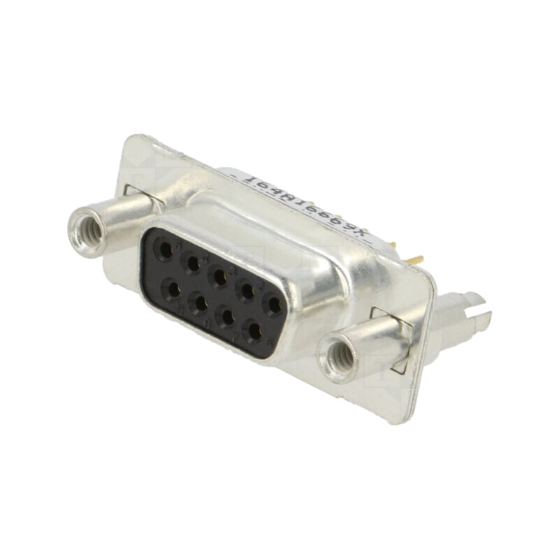 Conector: D-Sub; soclu; mamă; Placare: aurit; THT; pentru PCB; PIN: 9