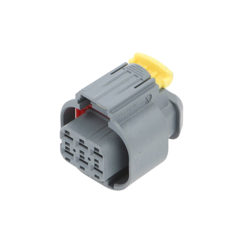 Conector: automotive; mufă; mamă; MCP 2.8; pe cablu; PIN: 6; gri
