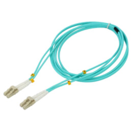Patch cord cu fibră; OM4; LC/UPC,din ambele părţi; 2m; LSZH