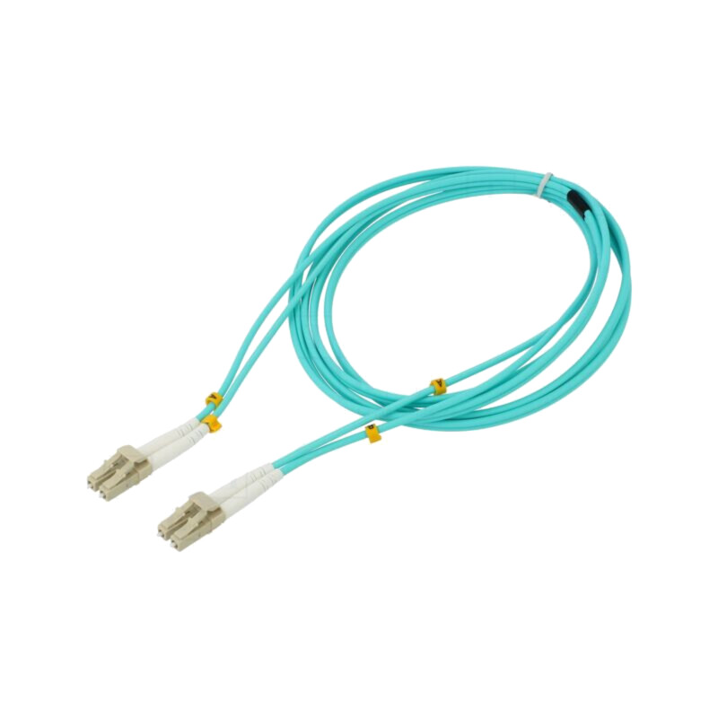 Patch cord cu fibră; OM4; LC/UPC,din ambele părţi; 2m; LSZH