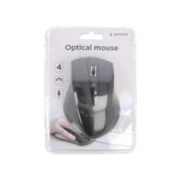 Mouse optic; neagră; USB A; cu cablu; 1,35m; Nr.butoane: 4