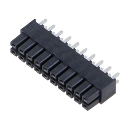 Conector: PCB-PCB; soclu; miniMATE; mamă; PIN: 20; drept; 2,54mm; THT