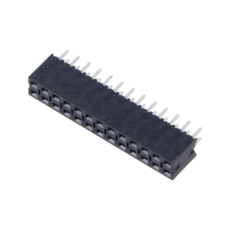 Conector: şiruri pini; soclu; tată; PIN: 26; drept; 2,54mm; THT; 2x13