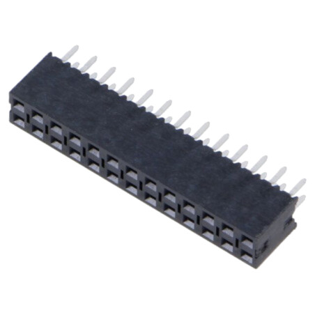 Conector: şiruri pini; soclu; tată; PIN: 26; drept; 2,54mm; THT; 2x13