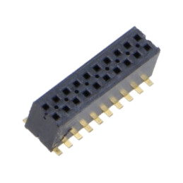 Conector: şiruri pini; tată; PIN: 20; 1,27mm; aurit; SMT; soclu; rolă