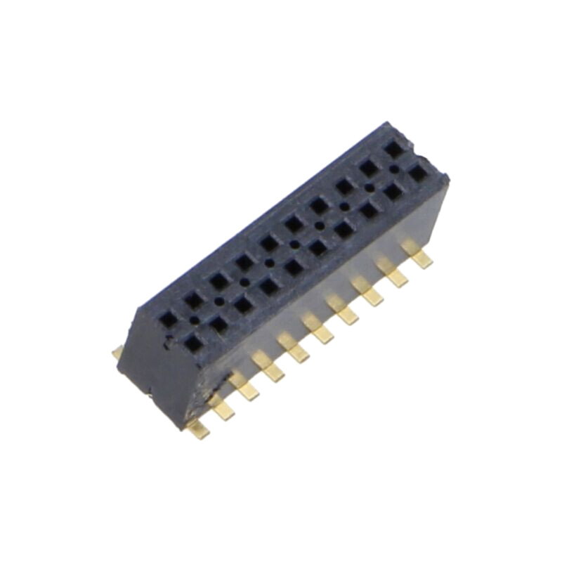 Conector: şiruri pini; tată; PIN: 20; 1,27mm; aurit; SMT; soclu; rolă