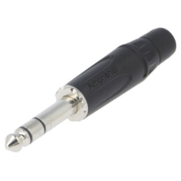 Conector: Jack 6,3mm; mufă; tată; stereo; piste: 3; drept; pe cablu