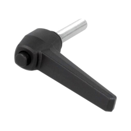 Manetă; franceză; Lung.filet: 40mm; Lung.manetă: 73mm; Corp: neagră