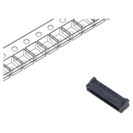 Conector: PCB-PCB; mamă; PIN: 60; 0,8mm; HSEC8; aurit; SMT; soclu