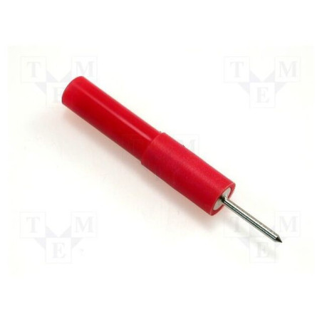 Terminal de măsurare; 36A; roşie; Diam.vârf: 1,4mm; 60VDC; 30VAC