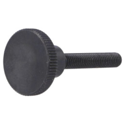 Buton de reglare; Ø: 24mm; Filet ext: M6; 35mm; H: 15mm; oţel