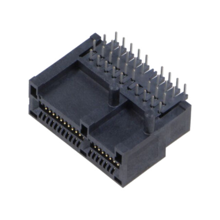 Conector: pentru carduri; în unghi 90°; THT; pentru PCB; PIN: 36