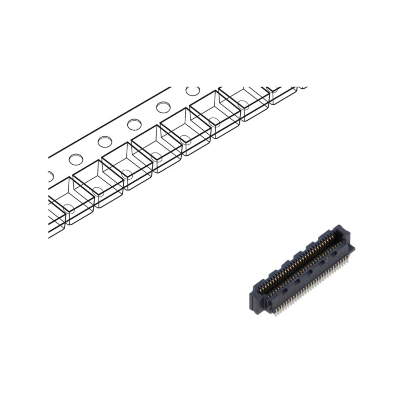 Conector: PCB-PCB; mamă; PIN: 30; 0,5mm; SS5; aurit; SMT; soclu; 1,5A