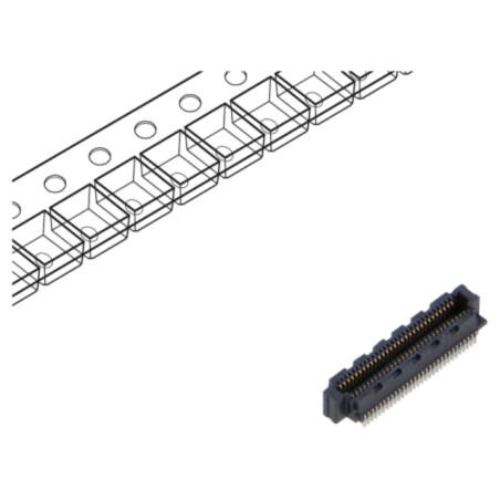 Conector: PCB-PCB; mamă; PIN: 30; 0,5mm; SS5; aurit; SMT; soclu; 1,5A