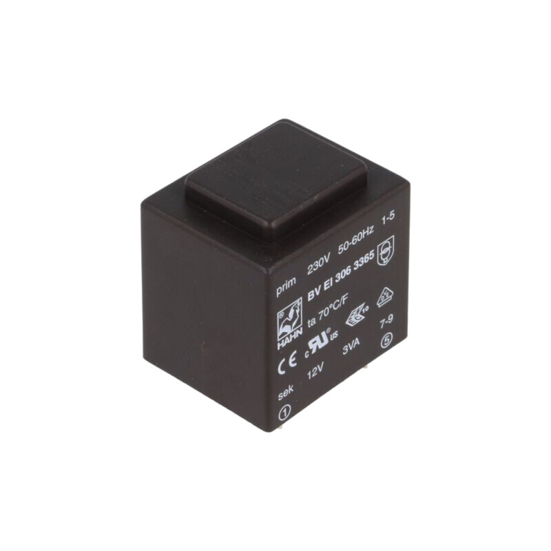 Transformator: încapsulat; 3VA; 230VAC; 12V; 250mA; PCB; BVEI