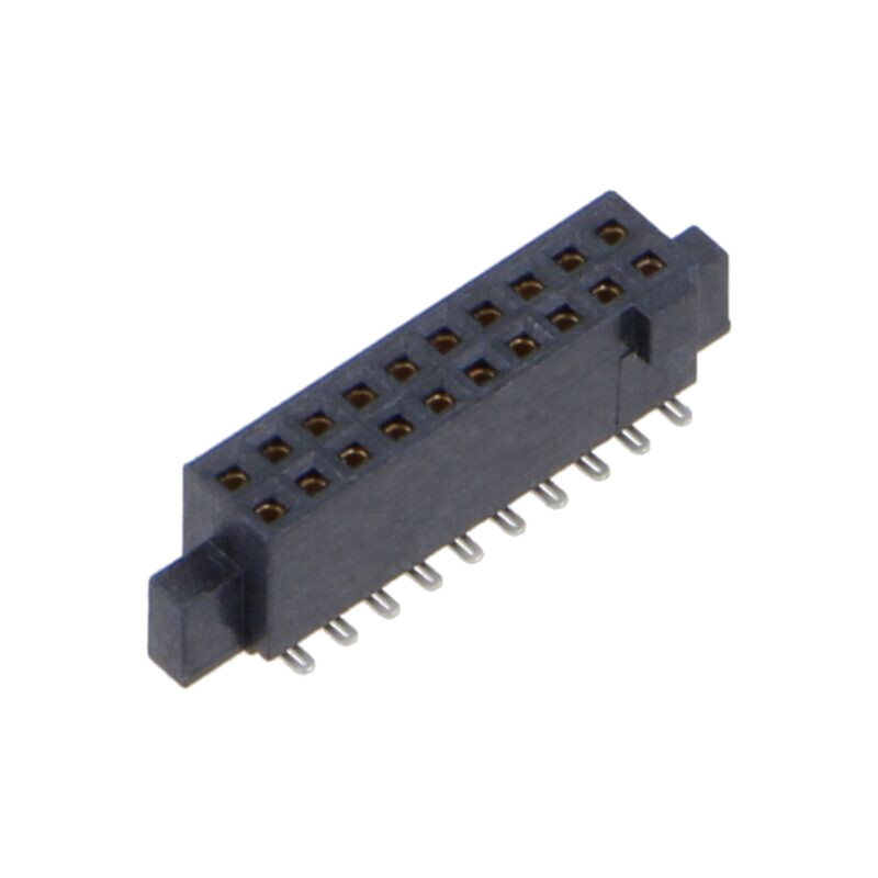 Conector: PCB-PCB; mamă; PIN: 20; 1,27mm; SFC; gold flash; THT; soclu Conector: PCB-PCB; mamă; PIN: 20; 1,27mm; SFC; gold flash; THT; soclu