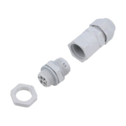 AC connector 3773 IP66/IP68 TERMINAL BLOCK 3P Grey